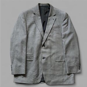 Men’s Oscar De La Renta Houndstooth Casual Suit Coat Blazer. Size 44L.